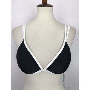 In Mocean Color Block Padded Push Up Triangle Bikini Top Swimwear